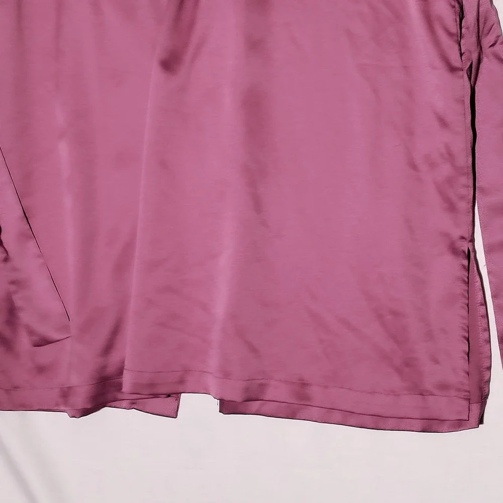Vintage VICTORIA'S SECRET Nightgown Robe‎ Pink Satin Sz XS/S with Belt